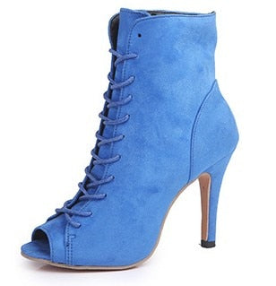 Open Toe High heel women's boots Roman style