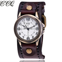 Fashion Vintage Cow Leather Quartz Watch