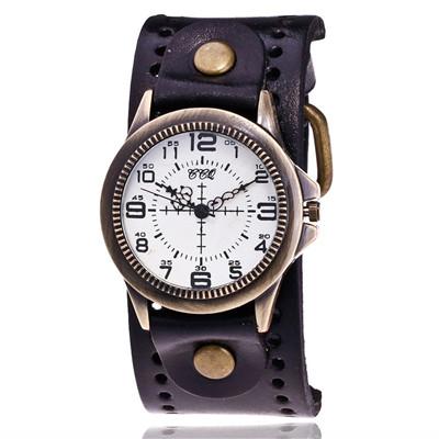 Fashion Vintage Cow Leather Quartz Watch