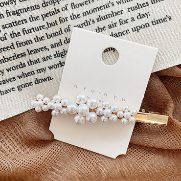 Styling Tool Pearl Metal Hairpins