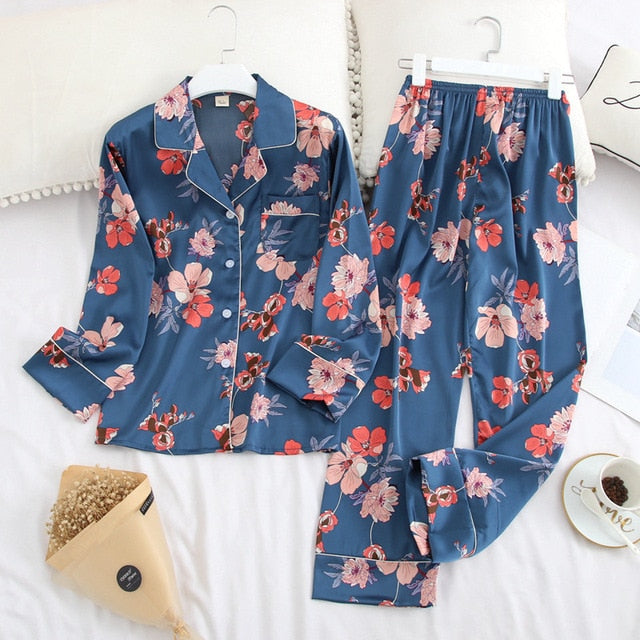 Women Pajama Set Printing Fashion Pajamas