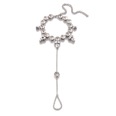 Boho Crystal Anklet Sandals Beach Vacation Ankle Bracelet