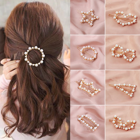 Fashion Hair Clip Elegant Design Triangular Star Round