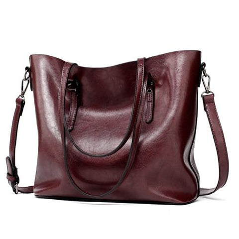 Brand Leather Handbags Women's PU Tote Bag Large Female Shoulder Bags