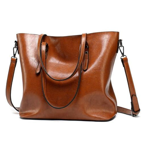 Brand Leather Handbags Women's PU Tote Bag Large Female Shoulder Bags