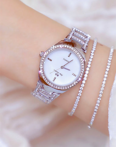 Diamond Watches Woman Famous Brand Unusual Gold Women Watches Stainless Steel