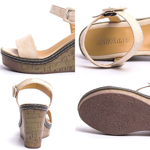 Platform Sandals Summer Wedges Casual Open Toe Heels
