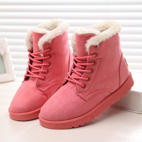 Fashion Snow Winter Boots Warm Fur Ankle Boots