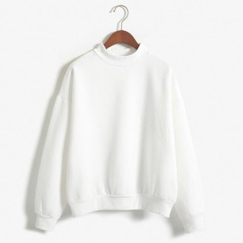 Cute Hoodies Pullover Loose Fleece Thick Knit Sweatshirt