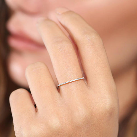 Micro Pave Cubic Zirconia Rings