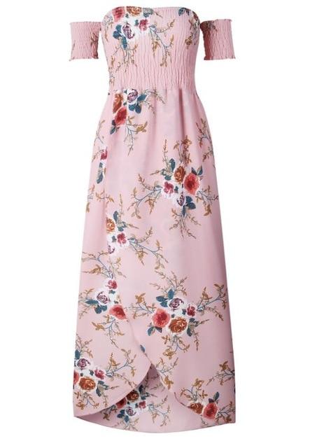 Sexy floral Dress Summer Split  Maxi Beach Sundress