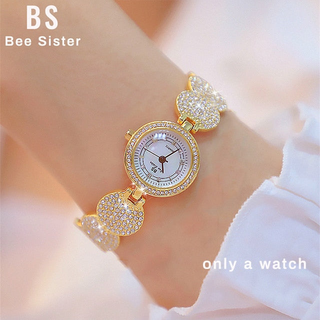 Women Watches Quartz Ladies Fashion Wrist Watches Diamond Stainless Steel