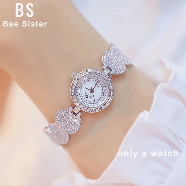 Women Watches Quartz Ladies Fashion Wrist Watches Diamond Stainless Steel