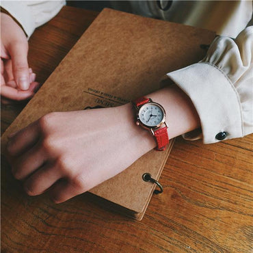 Bamboo Knot Vintage Leather Small Watches