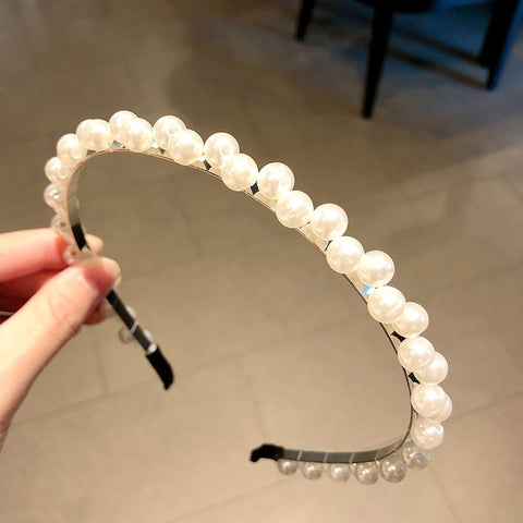 Elegant Full Pearls Simple Hairbands