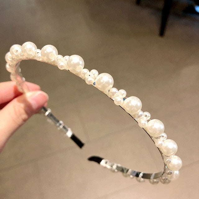 Elegant Full Pearls Simple Hairbands