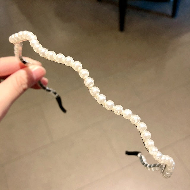 Elegant Full Pearls Simple Hairbands