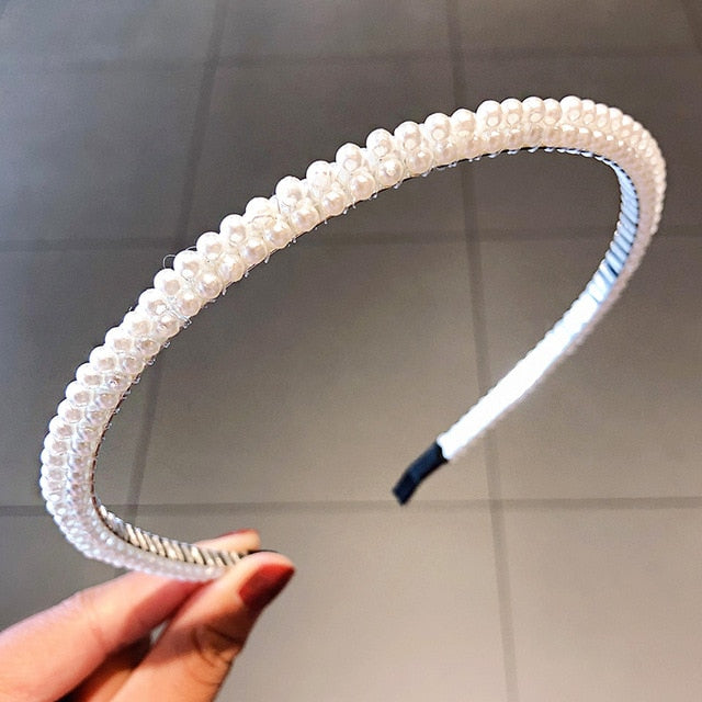 Elegant Full Pearls Simple Hairbands