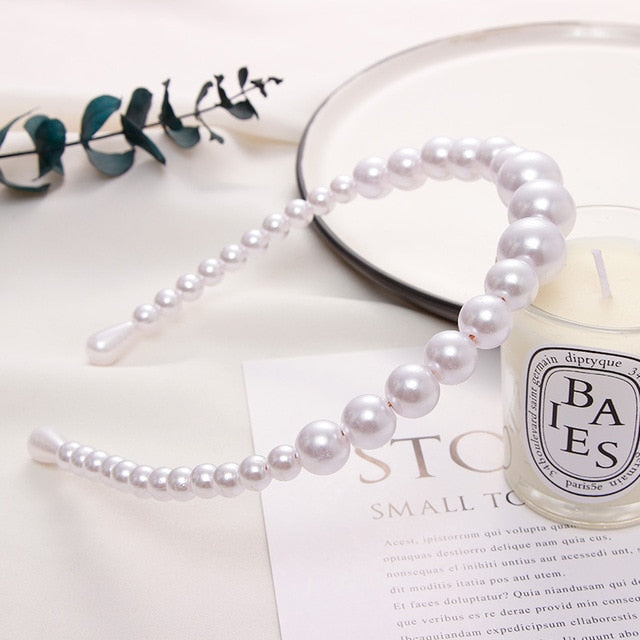 Elegant Full Pearls Simple Hairbands