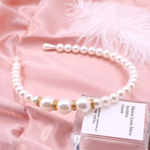 Elegant Full Pearls Simple Hairbands