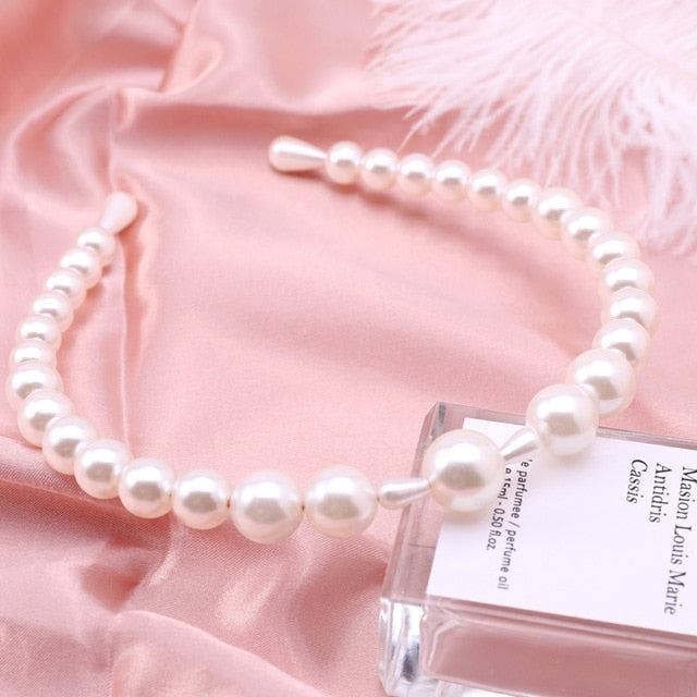 Elegant Full Pearls Simple Hairbands