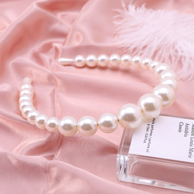 Elegant Full Pearls Simple Hairbands