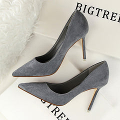 Women Pumps Fashion 9cm High HeelsCasual Pointed Toe