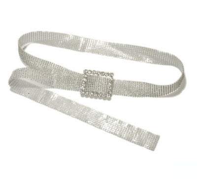 115CM Brilliant Belt Waist Chain 10 Rows Full Diamond Rhinestone Crystal Belt