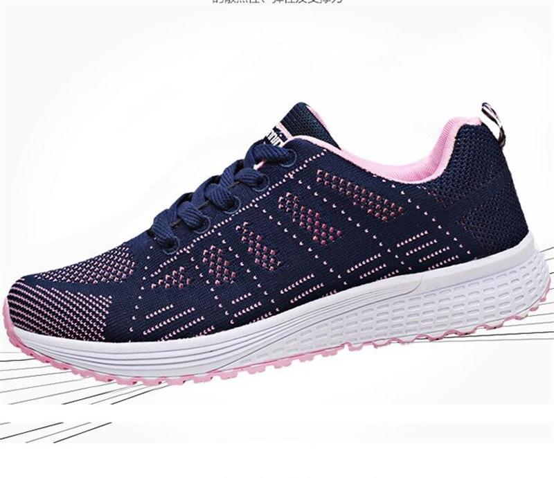 Casual Fashion Breathable Walking Mesh Flat Shoes