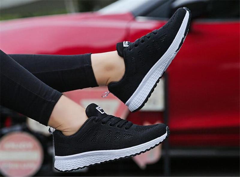 Casual Fashion Breathable Walking Mesh Flat Shoes