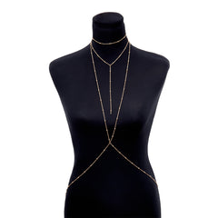 Simple Style Necklace with Belly Body Chain Fashion Jewelry