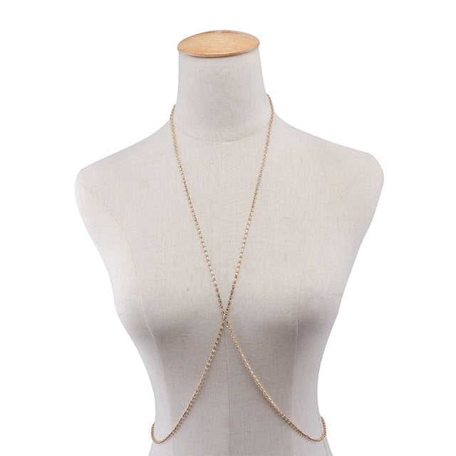 Simple Style Necklace with Belly Body Chain Fashion Jewelry