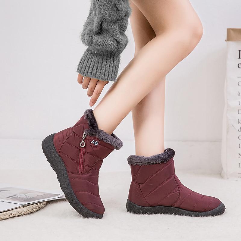 Waterproof Snow Plush Winter Warm Ankle Winter Shoes