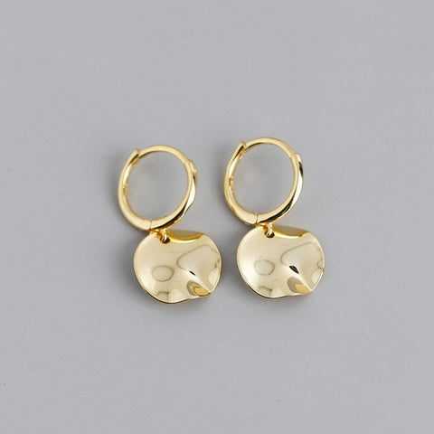 Silver Punk Hip-Hop Cuba Chain Gothic Studs Earrings
