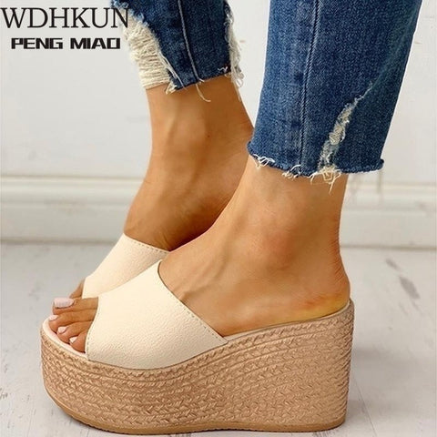 Sandals Peep-Toe Shoes High-Heeled Platfroms Wedges  Shoes