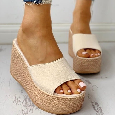 Sandals Peep-Toe Shoes High-Heeled Platfroms Wedges  Shoes