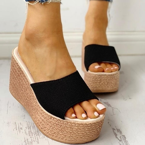 Sandals Peep-Toe Shoes High-Heeled Platfroms Wedges  Shoes