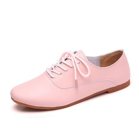 Oxford Shoes Ballerina Flats Genuine Leather Loafers