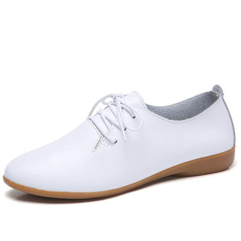 Oxford Shoes Ballerina Flats Genuine Leather Loafers