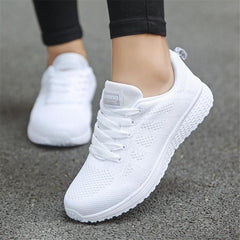 Casual Fashion Breathable Walking Mesh Flat Shoes