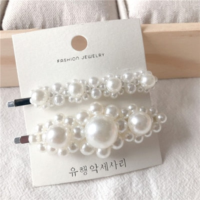 Pearl Hairpin Fashion Soft Pearl Stick Set