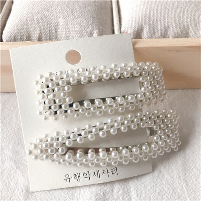 Pearl Hairpin Fashion Soft Pearl Stick Set