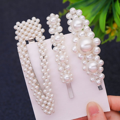 Pearl Hairpin Fashion Soft Pearl Stick Set