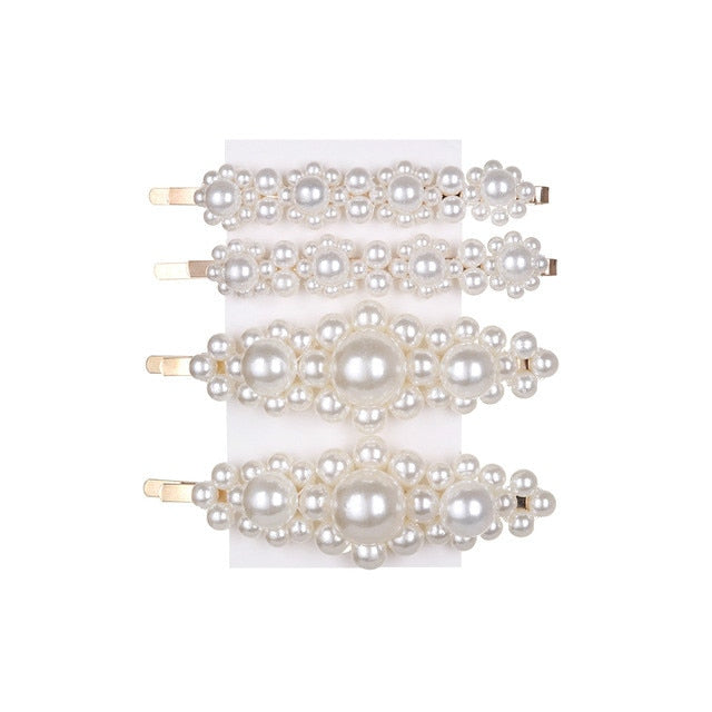 Pearl Hairpin Fashion Soft Pearl Stick Set