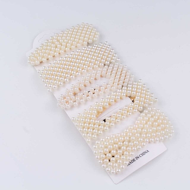 Pearl Hairpin Fashion Soft Pearl Stick Set