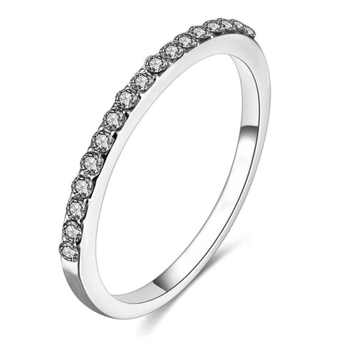 Twist Classical Cubic Zirconia Ring Crystals Gift