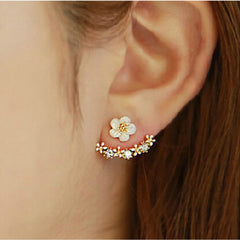 Fashion Jewelry Cute Cherry Blossoms Flower Stud Earrings