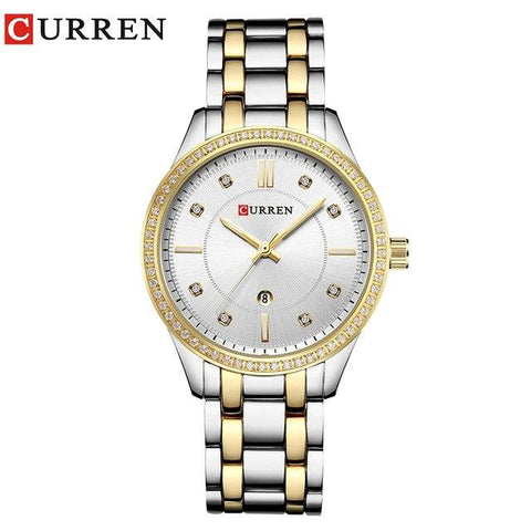 Movement Luxury Crystal Waterproof Calendar Ladies Wrist Watches