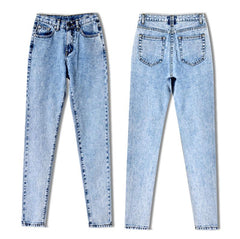 Long Jeans High Waist Jeans Vintage Loose Straight Denim Jeans