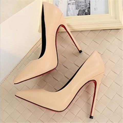 Shoes Woman High Heels Pumps Tacones Pointed Toe Stilettos Heels